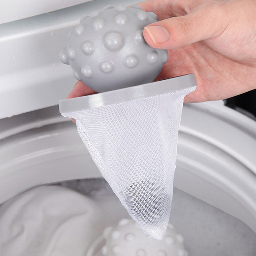 5-Pack Laundry Lint Catcher Mesh Bags Pet Hair Remover Reusable for Washing Machine