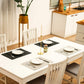 4Pcs PU Leather Oil-proof Table Mat Heat Insulation Placemat Dining Plate Pad