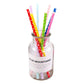 200 Pieces of Biodegradable Disposable Drinking Straws with Colourful Pattern