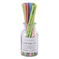 200 Pieces of Biodegradable Disposable Drinking Straws with Colourful Pattern