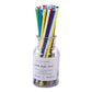 200 Pieces of Biodegradable Disposable Drinking Straws with Colourful Pattern