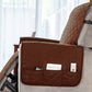 Recliner Chair Cover Sofa Slipcover with Side Pocket-Brown
