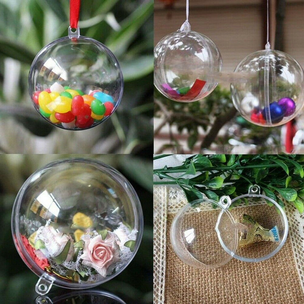 DIY Fillable Clear Christmas Tree Hanging Ball