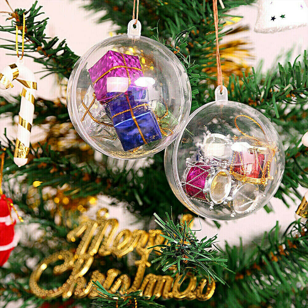 DIY Fillable Clear Christmas Tree Hanging Ball