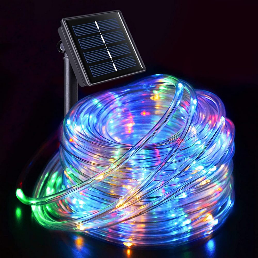Outdoor Decorative Lighting Solar Rope String Lights-Multi Colour