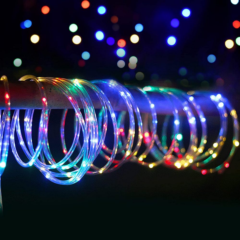 Outdoor Decorative Lighting Solar Rope String Lights-Multi Colour