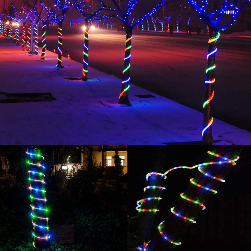 Outdoor Decorative Lighting Solar Rope String Lights-Multi Colour