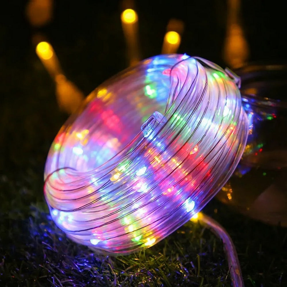 Outdoor Decorative Lighting Solar Rope String Lights-Multi Colour