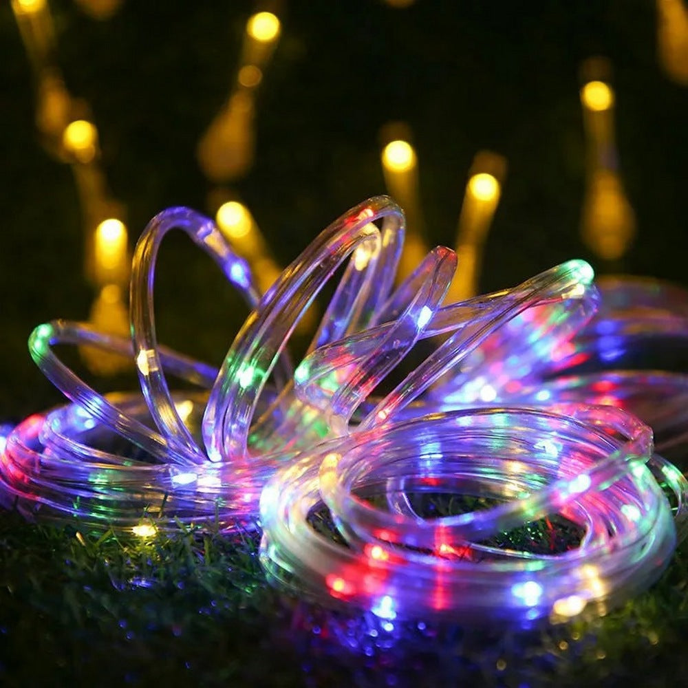 Outdoor Decorative Lighting Solar Rope String Lights-Multi Colour