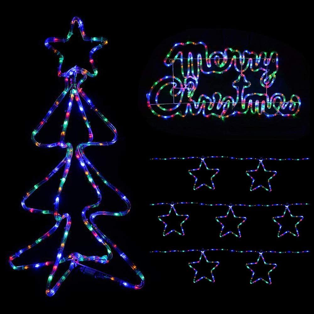 Outdoor Decorative Lighting Solar Rope String Lights-Multi Colour