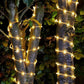Outdoor Decorative Lighting Solar Rope String Lights-Warm White