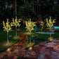 2Pcs Aritificial Solar Canola Flowers Lights Outdoor Garden Decor