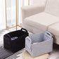 2Pcs Collapsible Felt Storage Bin Storage Basket with Carry Handles
