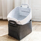 2Pcs Collapsible Felt Storage Bin Storage Basket with Carry Handles
