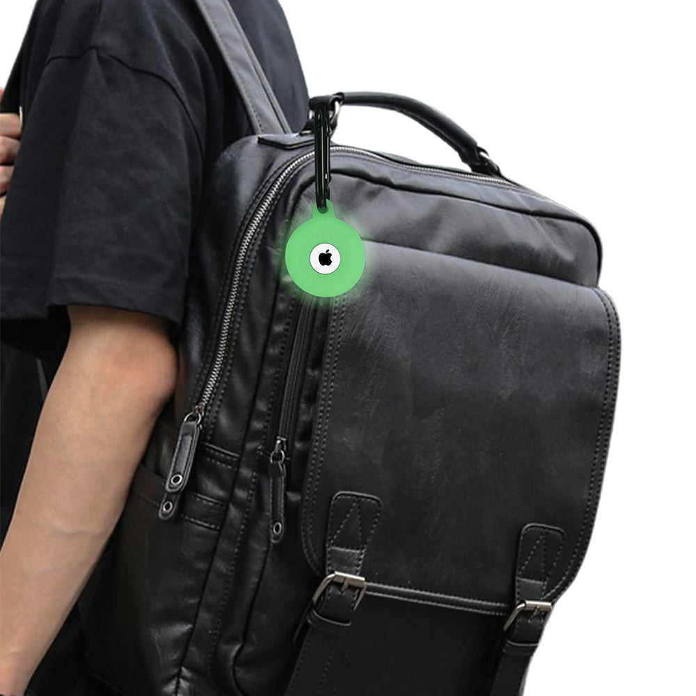 Silicone Luminous Tracker Protector Cover Key Chain For AirTag