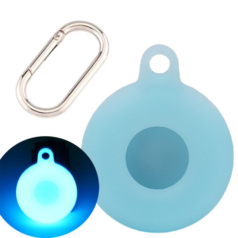 Silicone Luminous Tracker Protector Cover Key Chain For AirTag