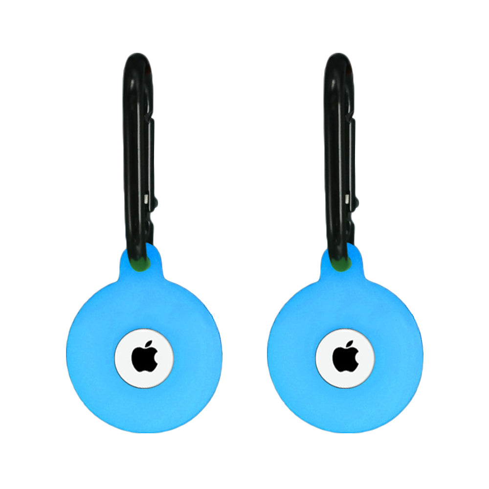 2Pcs Silicone Luminous Tracker Protector Cover Key Chain For AirTag