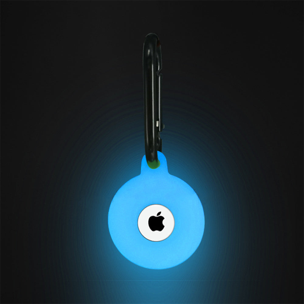 Silicone Luminous Tracker Protector Cover Key Chain For AirTag