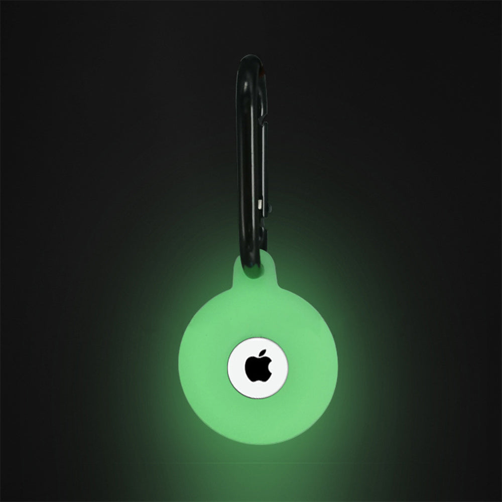 Silicone Luminous Tracker Protector Cover Key Chain For AirTag