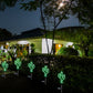 2Pcs Solar Powered Cactus Neon Ground Lights