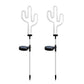 2Pcs Solar Powered Cactus Neon Ground Lights