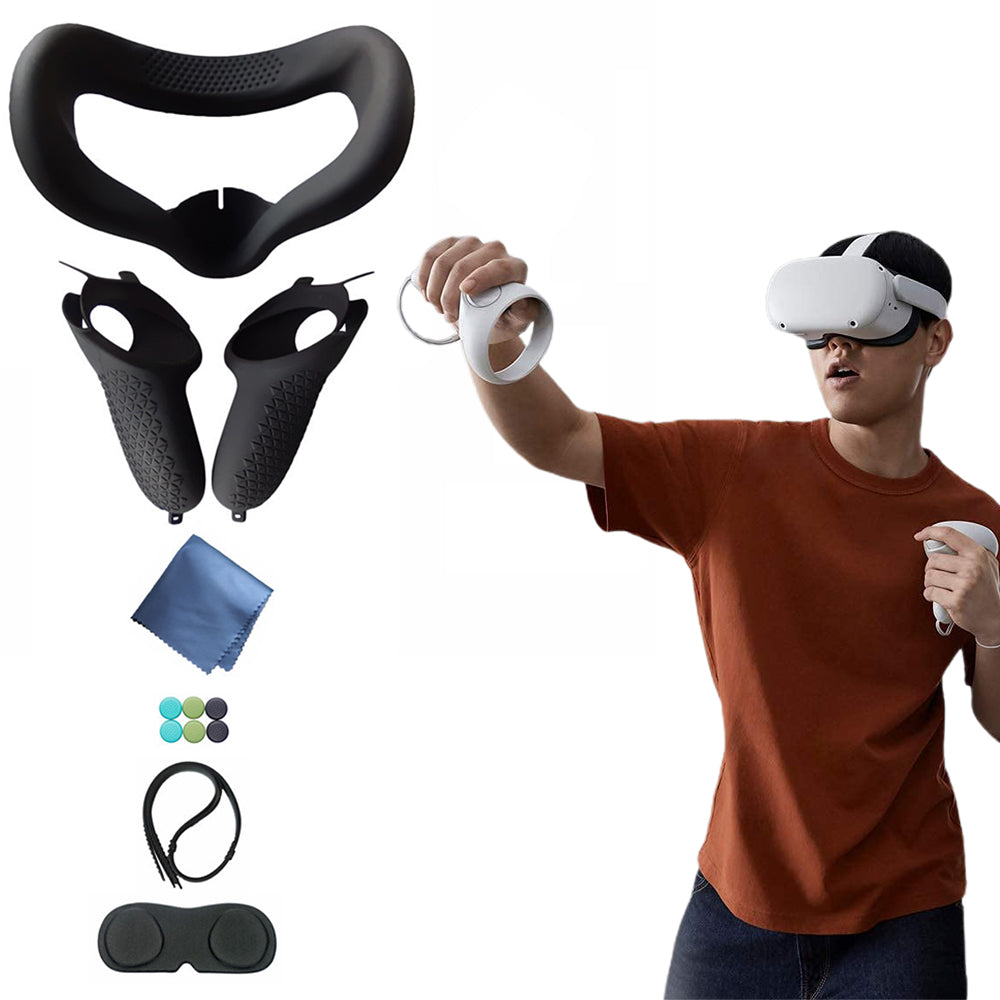 13Pcs VR Face Cover Lens Cover Touch Controller Grip Cover for Oculus Quest 2