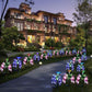 2Pcs Solar Powered Butterfly Flower Walkway Light