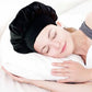 4Pcs Solid Color Women Satin Sleeping Cap Wrap Hair Bonnet Elastic Headwear