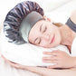 4Pcs Solid Color Women Satin Sleeping Cap Wrap Hair Bonnet Elastic Headwear