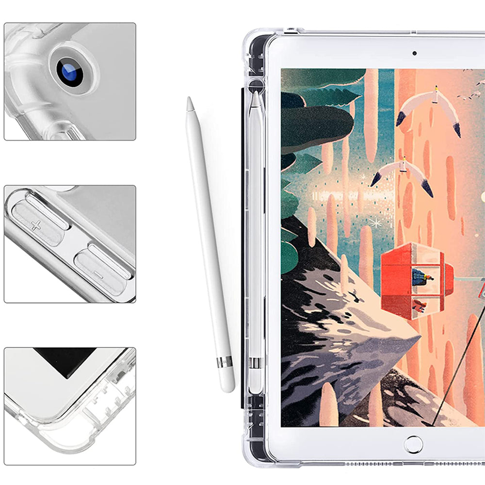 Protective Case with Pencil Holder Compatible with iPad 10.2 inches (2019/2020/2021