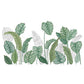 Self-adhesive Removable Green Leaves Plant Wall Sticker Home Decor-Green Plants