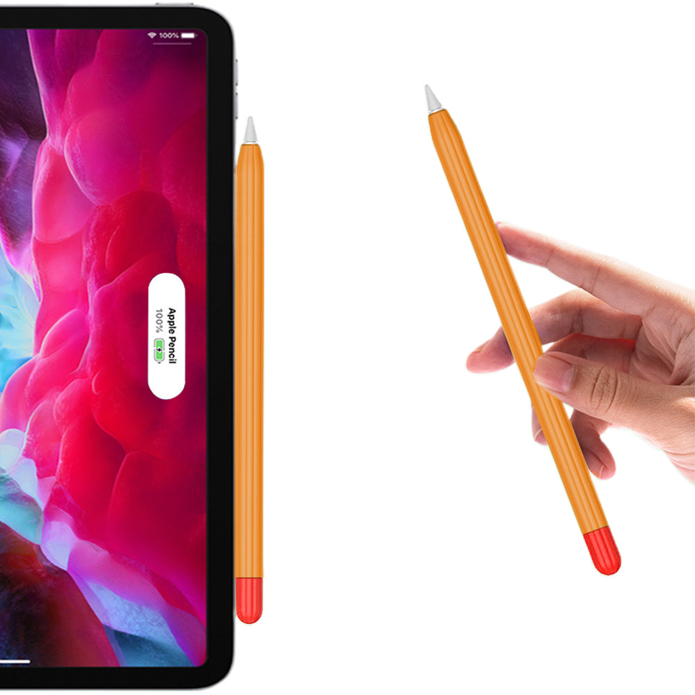 2Pcs Silicone Pencil Cover Grip Case Soft Sleeve Holder for Apple Pencil 2nd Generation