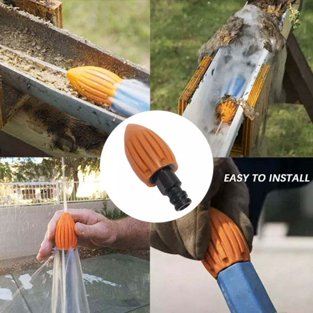 2Pcs Gutter Cleaning Tool Roofing Guard Cleaner Drain Pipe Cleaning Nozzle