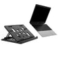 2Pcs Ergonomic Laptop Stand Notebook Tablet Holder-Black and Pink