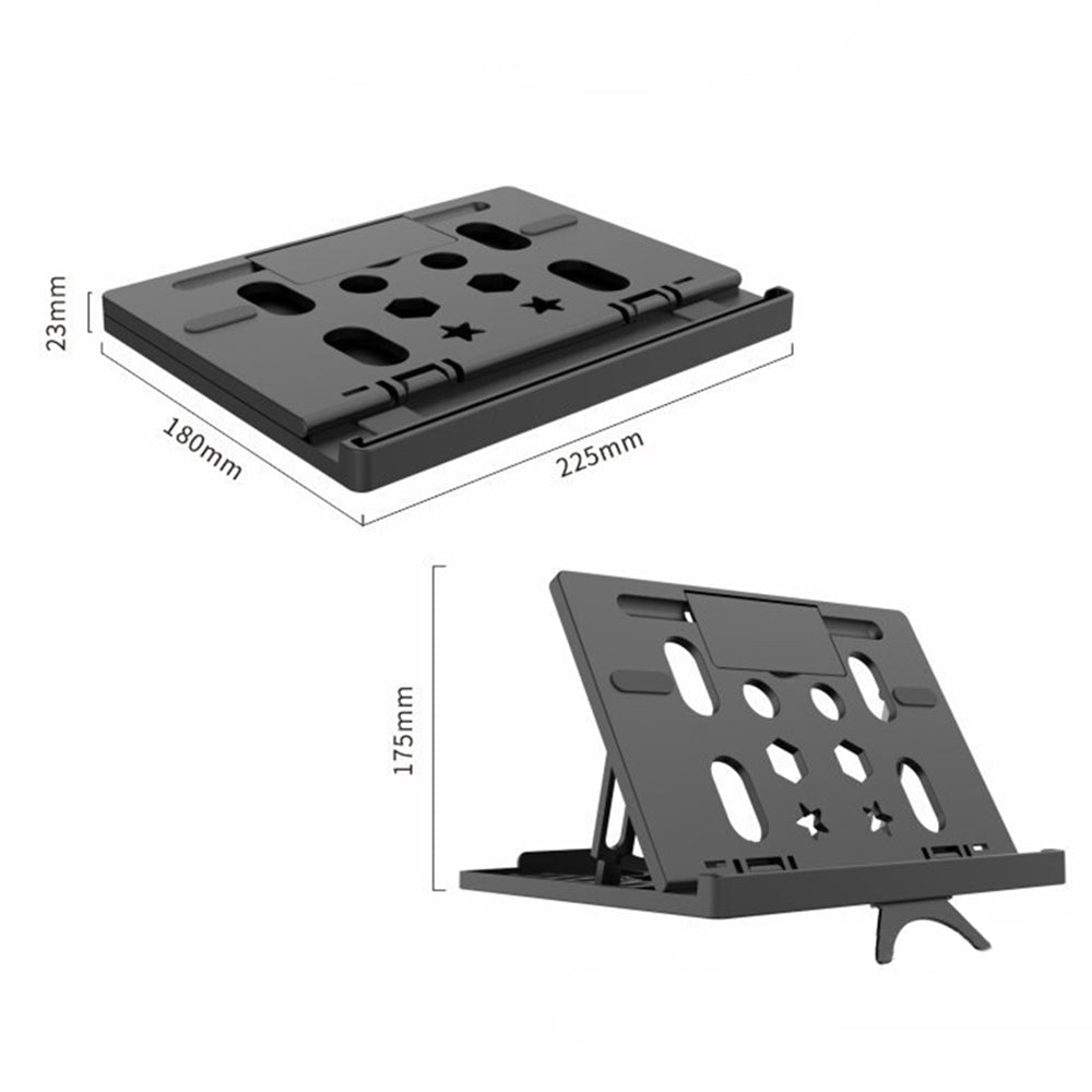 2Pcs Ergonomic Laptop Stand Notebook Tablet Holder-Black and Pink