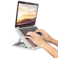 2Pcs Ergonomic Laptop Stand Notebook Tablet Holder-White anf Pink