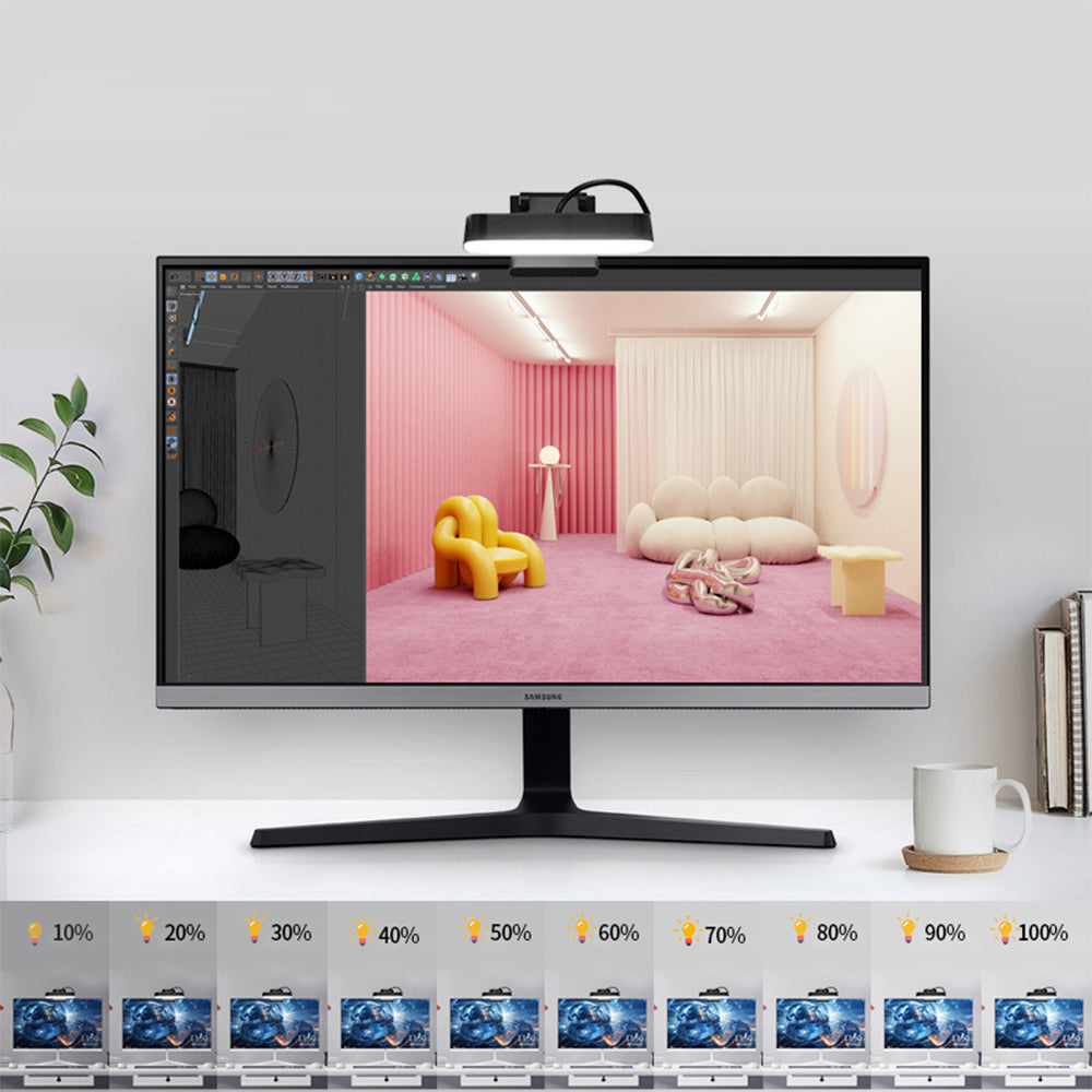 Computer Monitor Screen Light Dimmable Night Light