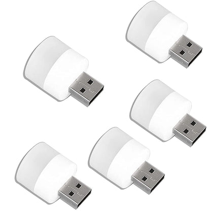 5Pcs USB Plug In Night Lights Mini LED Bulb for Power Bank