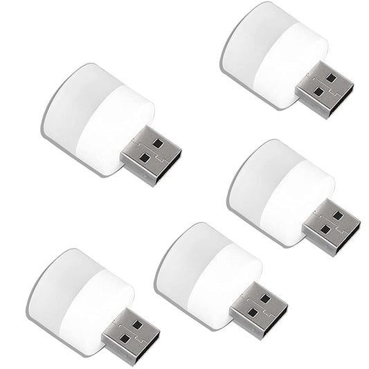5Pcs USB Plug In Night Lights Mini LED Bulb for Power Bank