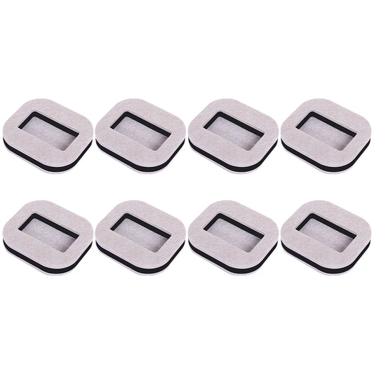 10Pcs Anti Running Felt Caster Cups Pulley Chair Mat Furniture Wheels Pads
