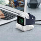 2Pcs Wireless Charger Stand for iWatch Apple Watch Wireless Charger-Black and White