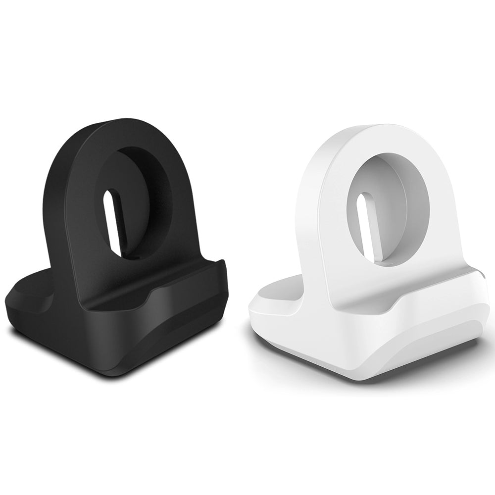 2Pcs Wireless Charger Stand for iWatch Apple Watch Wireless Charger-Black and White