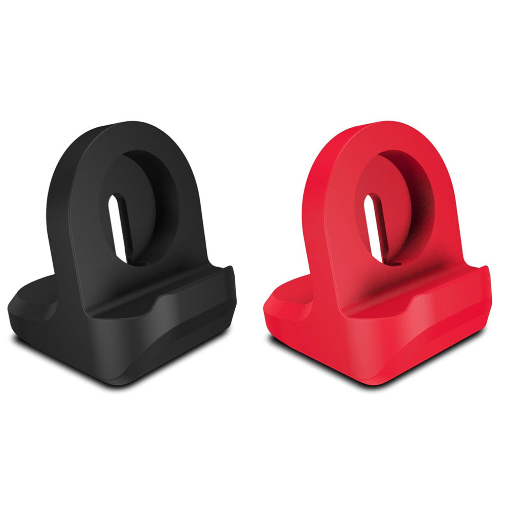 2Pcs Wireless Charger Stand for iWatch Apple Watch Wireless Charger-Black and Red