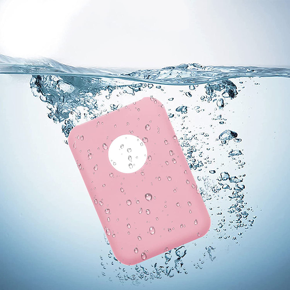 2Pcs Silicone Protective Case Compatible with Apple Magsafe Battery Pack-Grey and Pink