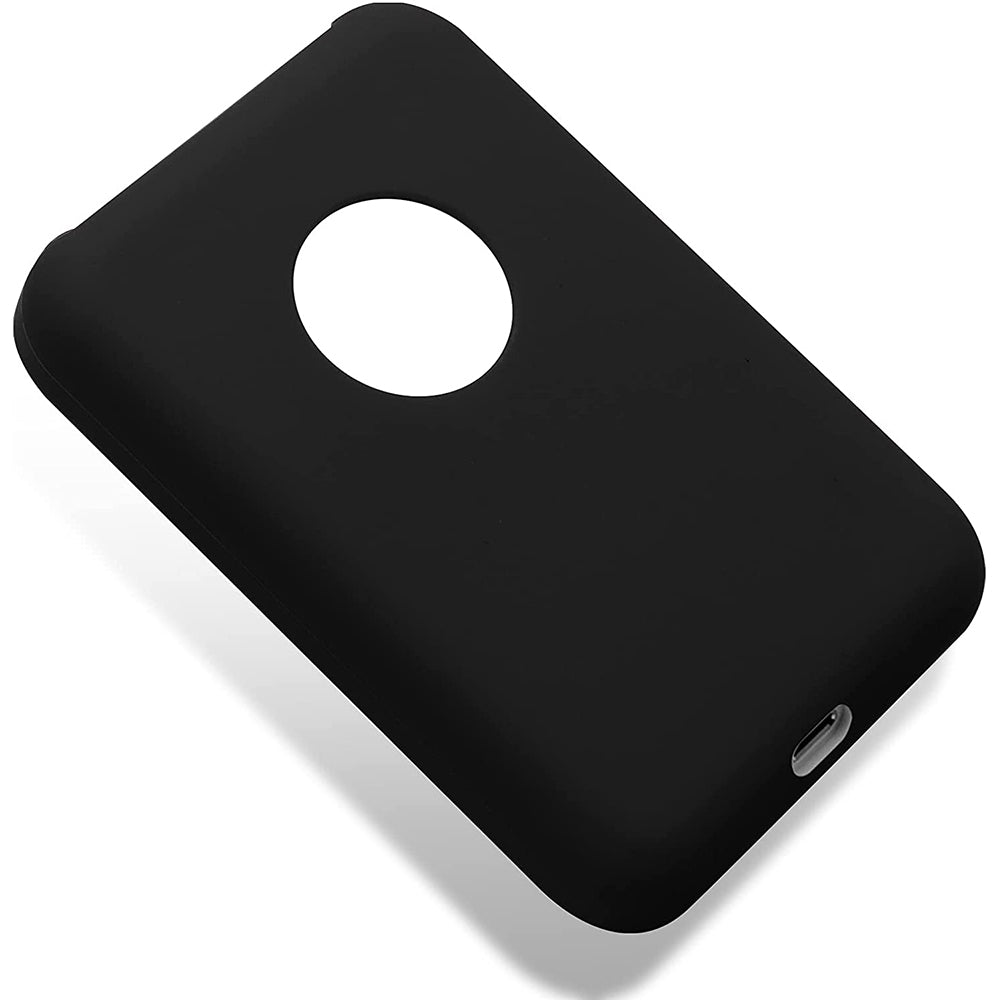 2Pcs Silicone Protective Case Compatible with Apple Magsafe Battery Pack-Black and Blue