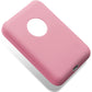 2Pcs Silicone Protective Case Compatible with Apple Magsafe Battery Pack-Grey and Pink