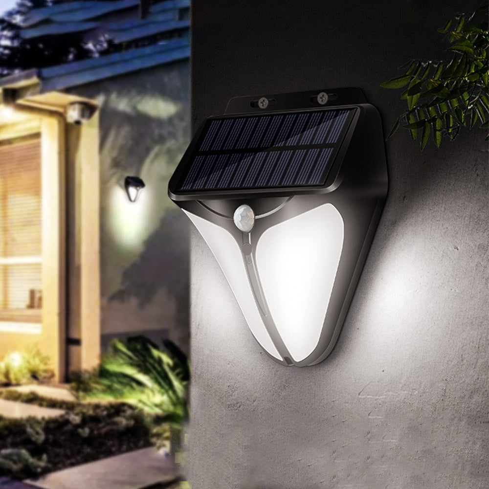 Solar Powered Motion Sensor Lights Wall Lamp Garden Fence Light Outdoor Decor