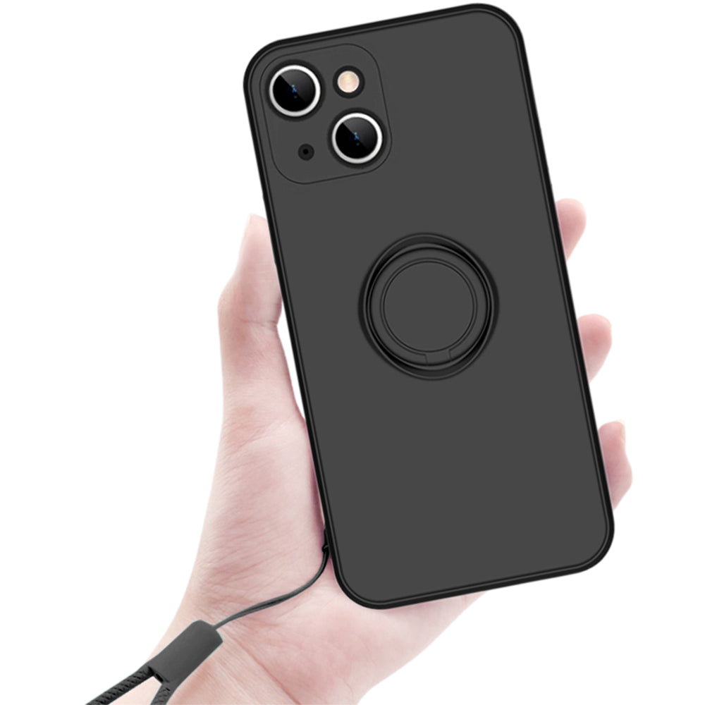 Phone Case Cover for iPhone 13 Series with Ring Holder Lanyard For iPhone 13