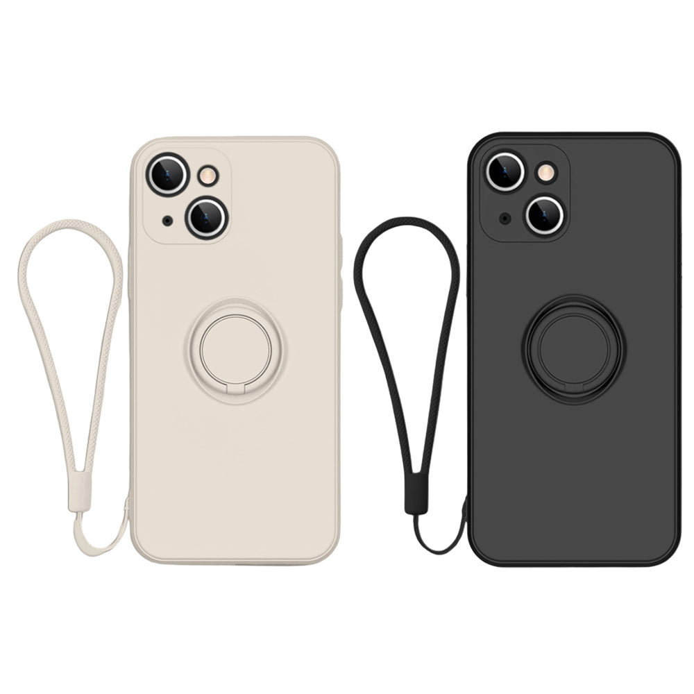 2Pcs Phone Case Cover for iPhone 13 Series with Ring Holder Lanyard For iPhone 13 mini