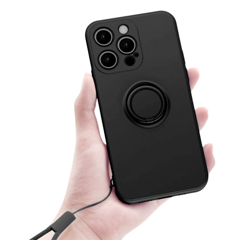 Phone Case Cover for iPhone 13 Series with Ring Holder Lanyard For iPhone 13 pro